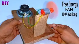 How to make free anergy fan with magnet and DC motor//DIY