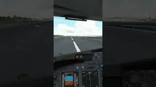 Microsoft Flight Simulator PMDG 737-700 Cockpit View Take Off