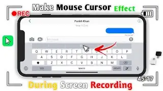 How to Make Mouse Cursor Effect On Mobile Screen || Make Mouse Effect During Screen Recording ⏺