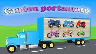 Camion trasporto moto colorate - AlexKidsTV