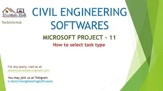 Microsoft Project - 11 (Task type - Fixed Unit, Fixed duration, Fixed work)