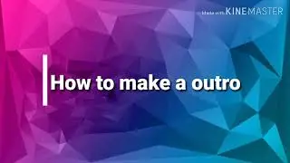 How to make outro template