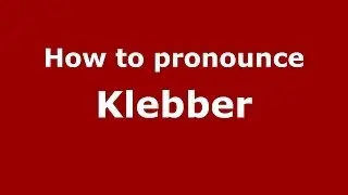 How to pronounce Klebber (Brazilian Portuguese/Brazil) - PronounceNames.com
