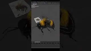 Bee Modeling #3D #Blender #modeling #timelapse #short #3DBRO #bee #3danimation #3dmodeling