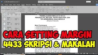 cara setting margin 4433 di word untuk skripsi dan makalah