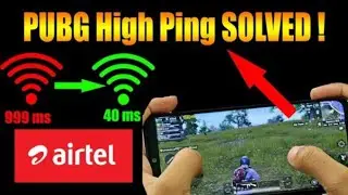 Pubg High ping problem Solved// For jazz Users// How to fix High ping in pubg Mobile// 40ms ping low