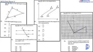 52,53,56&57 | Geometry and Trigonometry | Multiple Choice 4 | CXC CSEC Mathematics