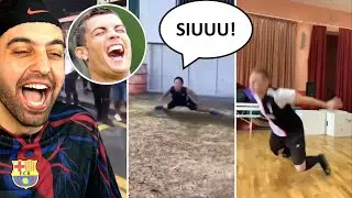 RONALDO SEVİNCİ YAPARKEN SAKATLANAN ÇOCUK ! AMATÖR FUTBOL ! GÜLMEMEK İMKANSIZ !
