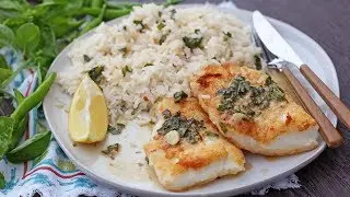Lemon & Basil Pan Seared Cod