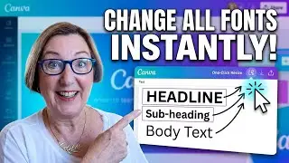 Change All Font Sizes at Once in Canva