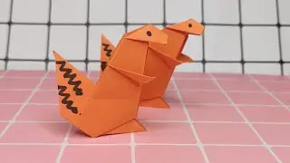 Make a squirrel with craft paper