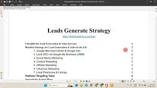 Leads Geneation Startergy | How to create leads generation stratergy