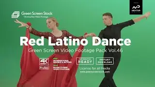 Red Latino Dance – Green Screen Video Footage Pack 