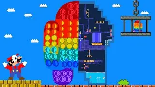 Mario VS Giant Among Us POP IT Maze - Game animation | Pacman Parody