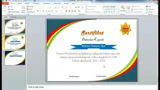 Cara Membuat Sertifikat Mudah dengan Power Point