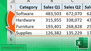 Clever trick to move rows and columns in Excel