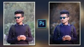Blur and Dark Color Effects in Photoshop CC || Photoshop Tutorial