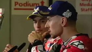 Post conference after podium catalanGP 2018
