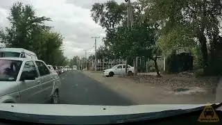 Быдло на встречке. Почувствовали себя хозяевами! Мгновенная карма