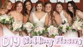 DIY COSTCO WEDDING FLOWERS 2019 | Bouquets, Boutonnieres, Centerpieces, & Arch Arrangements!