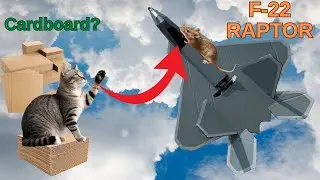 F-22 Raptor Cardboard Model – Best DIY Fighter Jet You Can Build!