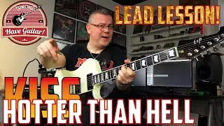 Hotter Than Hell by KISS|Lead guitar lesson w Tabs