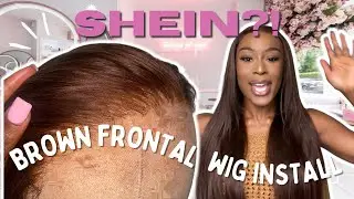 26INCH BODY WAVE 13X4 BROWN FRONTAL WIG FROM SHEIN?!! ONLY £100? #sheinwigs