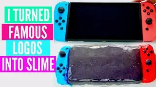 I Turned Famous Brand Logos Into Slime Art