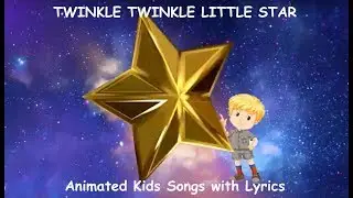 Twinkle Twinkle Little Star | Nursery Rhyme Lullaby | Animated Kid's Song with Lyrics