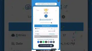 Giveaway winner for last week Epic Pull video!