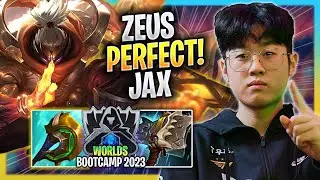 ZEUS PERFECT GAME WITH JAX! - T1 Zeus Plays Jax TOP vs Jayce! | Bootcamp 2023