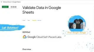 Validate Data in Google Sheets Lab solution || GSP1062 || Free google swags and goodies