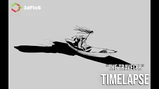 Blender 2D/3D Grease pencil timelapse 