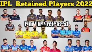 IPL Retained players 2022 | Retained players Salary in IPL 2022 | Today's Encyclo | IPL