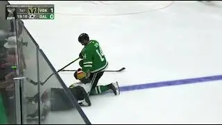 Benn crosschecks Stone while he’s down