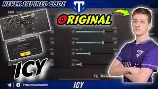 UPDATE 2.8 | TITAN ICY SENSITIVITY | ICY SENSITIVITY CODE | ICY CONTROL CODE | PUBG/BGMI | ICY PUBGM
