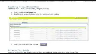 How to Complete Block-Based Registration at Humber College