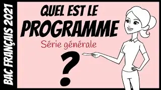 BAC 2021 - Programme du bac de français (série générale)