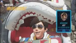 Tracer MVP 93% of Match on FIRE! #Overwatch