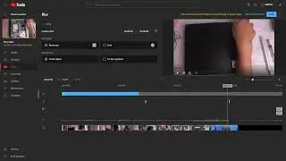 HOW TO USE THE BLUR FEATURE IN YOUTUBE EDITOR