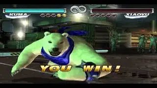 Tekken Tag Kuma Bearhugs Xiaoyu School Uniform!