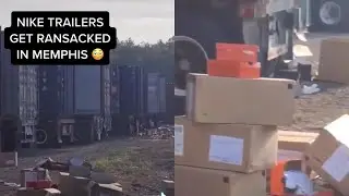 Nike Trailers Get Ransacked In Memphis, 1000's of Shoes Stolen