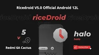 Cara Install Custom Rom RiceDroid V5.0 Android 12L di Xiaomi Redmi 6a Cactus