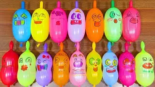 Making GLOSSY slime with FUNNY BALLOONS!!!Mixing random into slime!!!Taylor RS 