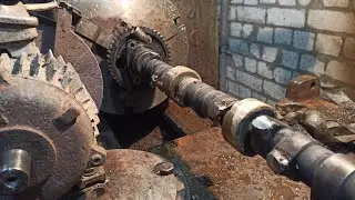 KamAZ.experiment.we are welding a camshaft.