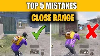 TOP 5 CLOSE RANGE MISTAKES IN PUBG BGMI ✔️ BEST CLOSE RANGE TIPS IN BGMI