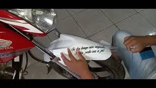 Adesivo Letreiro Personalizado para Motos, Adesivo Frase de moto. Enviamos para todo o Brasil