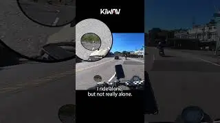 I ride alone, but not really alone.