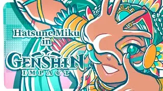 Hatsune Miku in Genshin Impact!🌬️ANEMO VERSION!🌬️