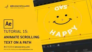 Animate Scrolling Text on a Path - After Effects Tutorial